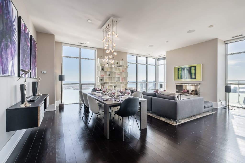 Interior of an HSG-managed rental at 300 Front Street West, penthouse 03