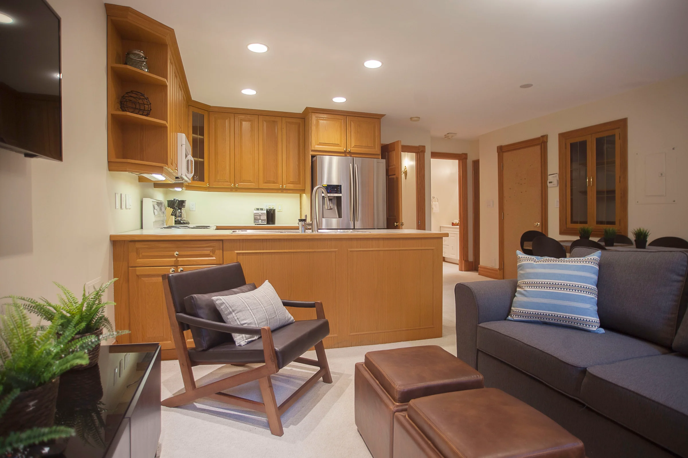 Owner portal insights over a refined living space in an HSG-managed Toronto rental
